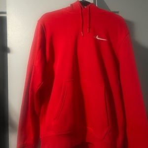 Nike red hoodie